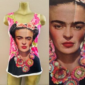 FRIDA KAHLO Art to Wear TANK TOP Medium